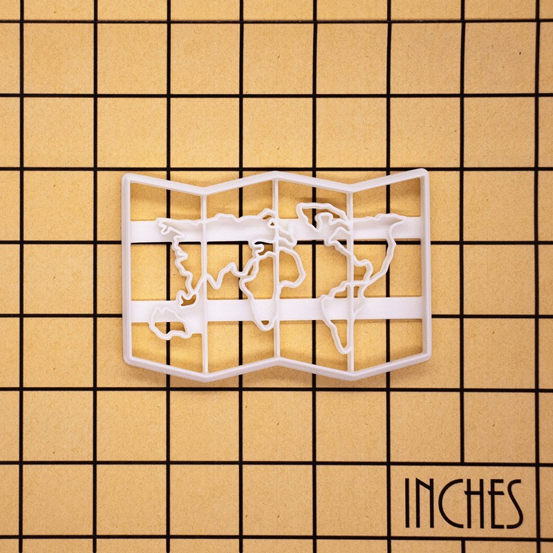World Map Cookie Cutter, 1 piece - Bakerlogy