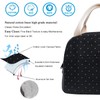 EurCross Upgraded Compact Black Lunch Bag for Girls Women,Canvas Reusable