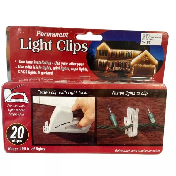 Target Christmas Light Clips 20 Clips Hangs 100 Feet of