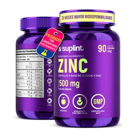 Zinc 50mg Gluconato con Quinoa – Cápsulas de Zinc y Magnesio, con Selenio para Apoyo a Inmunidad, Piel, Corazón y Cerebro – Suplemento Vegano, Sin OGM – 90 Cápsulas