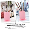 Mikinona 2pcs Ergonomic Makeup Brush Pen Holder Suction Cup Desk