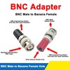 BNC Male to 4mm Banana Jack Adapter Q9 Oscilloscope Terminal