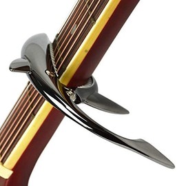 Guitar Capo Shark Acoustic Guitar Tuning Code Key (pont du monde) (Gold)