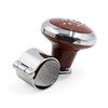 uxcell Brown Crown Pattern Design Steering Wheel Knob Power Handle