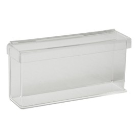 Clear-Ad - Acrylic Outdoor Brochure Holder with Lid 9x4 - Outside Waterproof Wall Mount Document & Flyer Box - Weather Proof Envelope Holder - CCAH-0904 (Pack of 2)