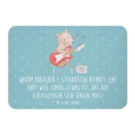 Mr. & Mrs. Panda Magnetic Electric Guitar Timing - Gift, Electric Guitarist, Learning to Play, Pin Board Magnet, Musician, Electric Guitar, Clock, Rhythm