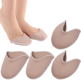 2 Pairs Ballet Shoes Toe Protectors Shoe Covers Fabric Toe Pads for Pointed Shoes Soft Cushions for Women and Girls for Pointed Toe Ballet Dancers