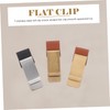 Operitacx 3pcs Bill Folder Pocket Clip Office Binders Credit Clip