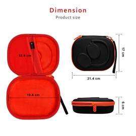 XANAD Headphones Over Ear Bag for Sony WH-XB910N / JBL Live 660NC / JBL Tune500BT / JBL Tune500 / JBL Tune600BTNC / JBL Tune 510BT Headphones Storage Case (Orange)