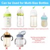 8PCS Silicone Baby Bottle Labels for Daycare - Reusable Writable