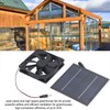 Solar Panel Fan Kit 20W IP65 Waterproof for Outside Small