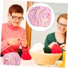 Tofficu 1Roll Multi Function Chunky Knitting Yarn Portable DIY Crochet