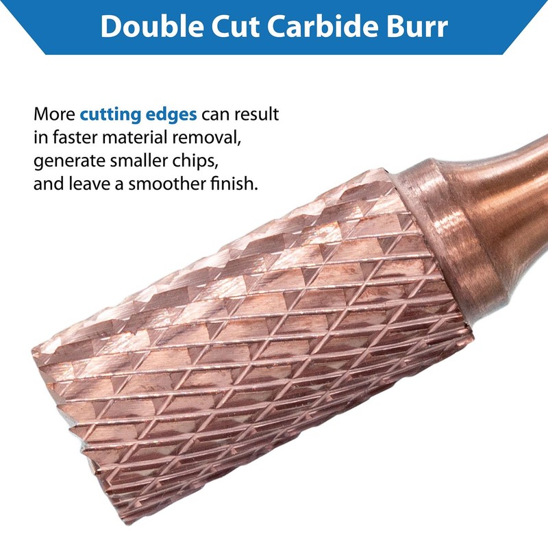 TJR© Carbide Burr with Coating Ultra Co, 6 mm Diameter