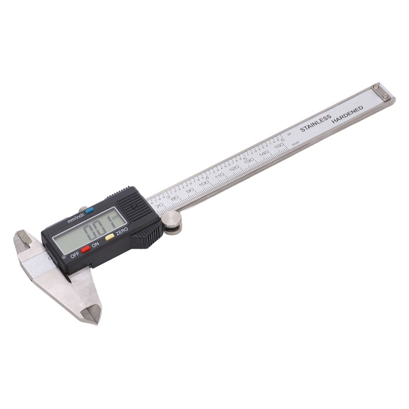 Digital Display Caliper Stainless Steel LCD Electronic Measuring Ruler with