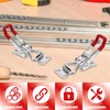 Toggle Latch Clamp 4001, 6 Pack Adjustable Toggle Clamp Latch,