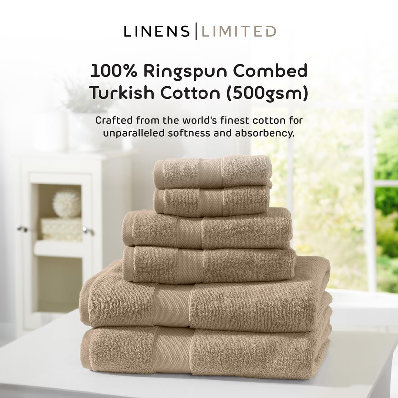 Linens Limited Turkish Cotton Bath Towels, Large Bath Sheet for