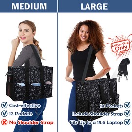 ABAMERICA - Bolsas de enfermería para el trabajo, bolsa de enfermería con múltiples bolsillos, impermeable, organizador con cierre, bolsa clínica para estudiantes de enfermería, B04- Enfermera