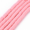 Handmade Polymer Clay Heishi Beads 6mm x 1mm – Pink