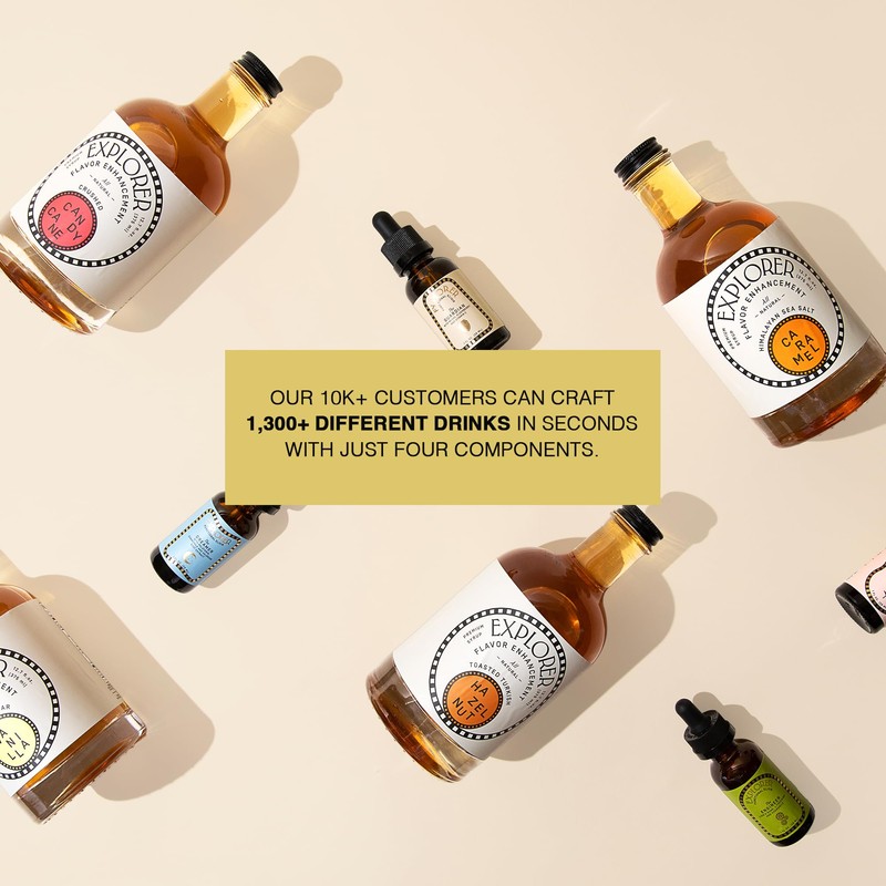 Explorer Vanilla Coffee Syrup Flavor, All Natural Gluten Free Flavoring