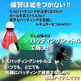 K&R mercado Baseball Indoor Practice Toss Batting Shuttle (Feathers) 48 Pieces + Storage Basket Set, Random 4 Colors Assorted