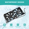 Glvvexa 5.5"(140mm) 12V RV Fridge Ventilation Cooling Fan for Fridge