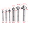 Juego de brocas avellanadoras, avellanador práctico, avellanador de aluminio de