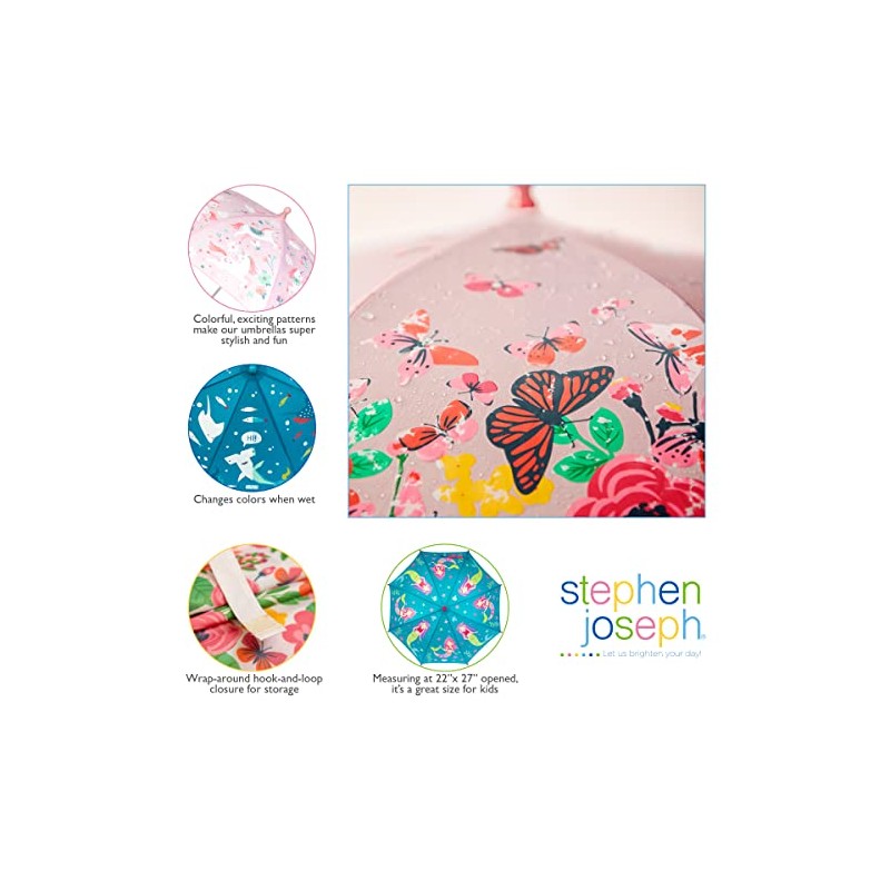 Stephen Joseph - Paraguas cambiador de color para niños, espacio,