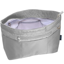 Bag-in-Bag, Inner Bag, Lightweight, Freestanding, Large Capacity, Storage Bag, Women's, (M, 07. Gray), 07.grey