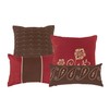 ESCA 7-Piece Brown and Burgundy Paisley Comforter Set Queen Size