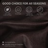 Leather Look RV Dinette Cushion Covers, Stretch Camper Cushion Slipcovers
