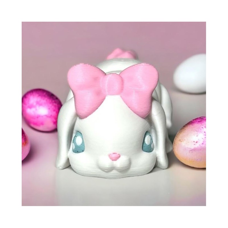 MEGA Articulating Floppy Ear Bunny 3D Printed Colorful:_Cheshire