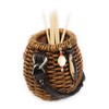 Rainbow Trading RA 3288 Fish Creel Basket Decorative Toothpick Holder