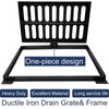 Cast Iron Drain Grate and Frame 20x12 in, B-Class 28100