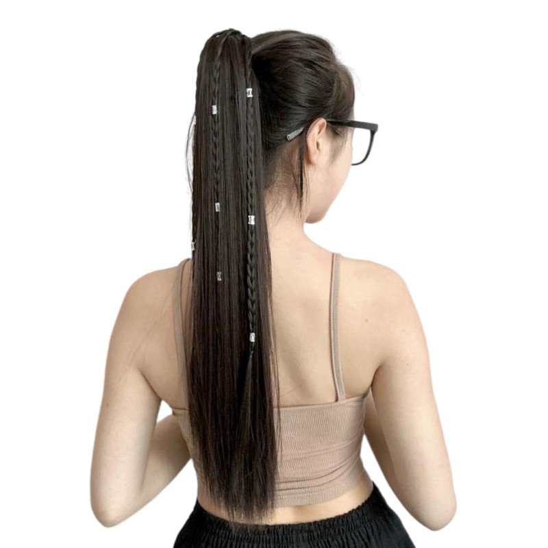 18inch Claw Clip Ponytail Hair Extension,High Temperature Fiber