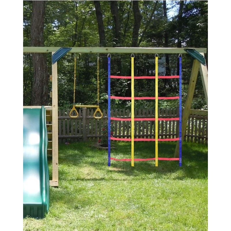 Rainbow Craft Ninja Warrior Hanging Climbing Obstacle Course Set