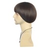 VGbeaty Men Short Straight Brown Wig Bob 60s 70s retro