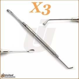 Medentra X3 Implant Dental Bone Graft Packer Pluggers Hollow Handle Surgical Instruments