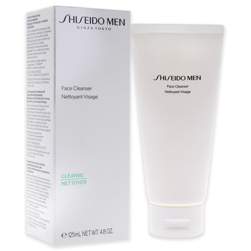 Shiseido Men's Cleansing Foam, 4.6 oz (130 g), Face Wash