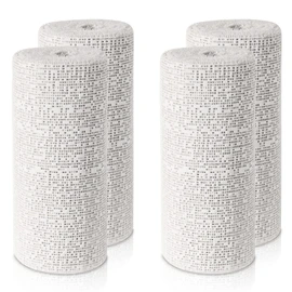 45ft - 211ft Plaster Cloth Rolls White Gauze Strips Wrap Bandages for Craft Belly Cast Mask Making Body Molds Scenery Art(6inch x 60 Feet, White)