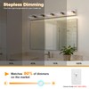 MKBNG 5-Light 5CCT Modern Bathroom Vanity Light Fixtures, 40-Inch 350°