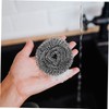 CHILDWEET 6PCS Stainless Steel Pot Scrubbers Reusable Steel Scrubber for