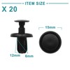 ACROPIX Door Clip Trim Fasteners Cardfender 6mm Hole 15mm Head