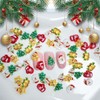 60Pcs Christmas Nail Charms Cute Christmas Nail Art Rhinestones 3D