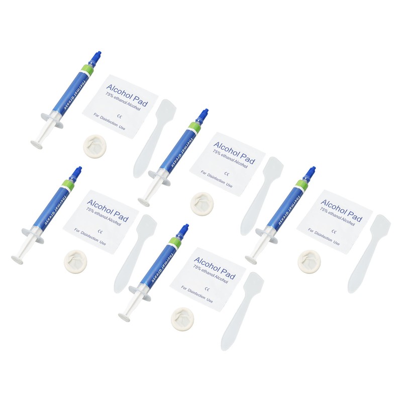 5Pcs Thermal Paste 4.55W/m.k Metal Free Safe Strong Adhesion Thermal
