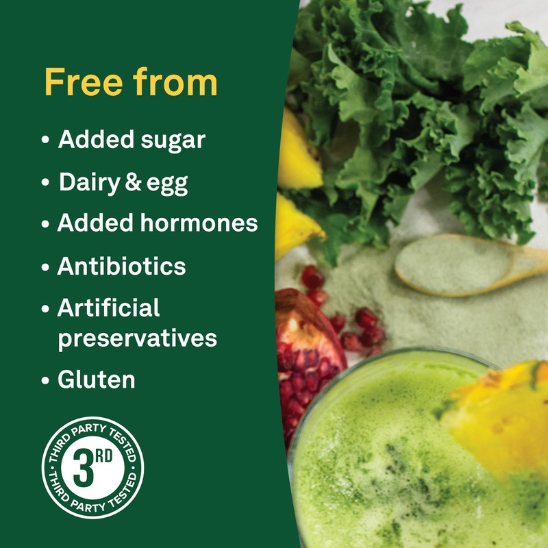 Organika Enhanced Collagen Protein Power Greens - with 16 organic