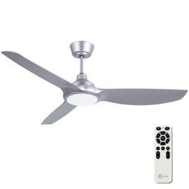 OFANTOP 52 Inch Ceiling Fans with Lights and Remote Control, Modern Silver 3 Blade Indoor Ceiling Fan for Master Bedroom Living Room, 6 Speed Quiet Reversible DC Motor