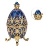 European Style Shiny Artificial Diamond Easter Egg Metal Crafts Jewelry
