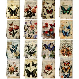 Bencailor 16 Pcs Christmas Kitchen Towels Reusable Dish Towels Ultrafine Fiber Soft Quick Dry for Kitchen Holiday Absorbent Tea Towels, 16 x 24 Inches (Butterfly)
