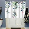 Ruelvth Short Shower Curtain, Waterproof Spring Green and Blue Eucalyptus