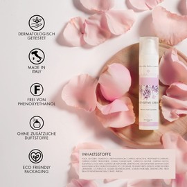 AMADERM H-Sensitive Cream 100 ml Moisturising Cream for Women's Face with Concentrated Hyaluronic Acid Made in Italy Face Cream for Dry and Mature Skin and Makeup Base